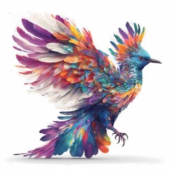 Obraz premium Singular Elegance: The One-Legged Avian Marvel