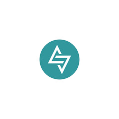 storm thunder coltage logo design vector