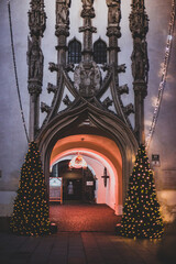 Gothic Portal in Brno Old Town 