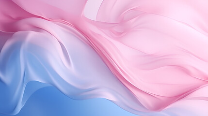 A colorful fabric background with a pink and blue fabric. ai generative