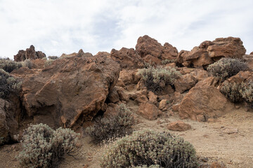 Landscape of Teide National Park, Tenerife, Canary Islands, Spain