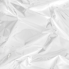 Transparant wrinkled plastic, white plastic or polyethylene bag texture, macro,no background
