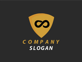 Infinity snake themed logo in vector format.