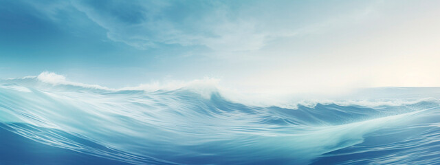 Blue sea water texture. Selective focus.
