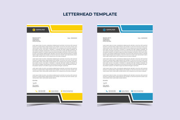 Modern Business Letterhead Design Template