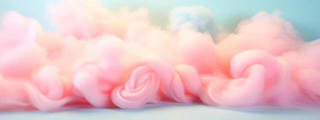 Cotton candy is multi-colored. Selective focus. - obrazy, fototapety, plakaty