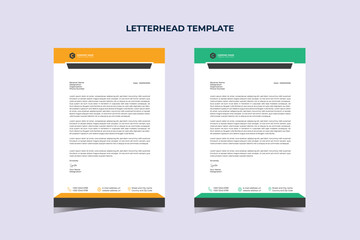 Modern Business Letterhead Design Template