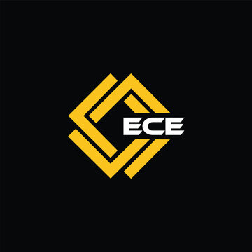 ECE letter design for logo and icon.ECE typography for technology, business and real estate brand.ECE monogram logo.