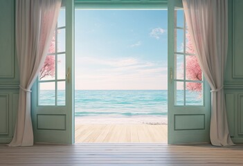 Daytime escape with a view of the ocean and beach.