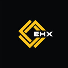 EHX letter design for logo and icon.EHX typography for technology, business and real estate brand.EHX monogram logo.