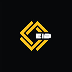 EIB letter design for logo and icon.EIB typography for technology, business and real estate brand.EIB monogram logo.