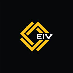 EIV letter design for logo and icon.EIV typography for technology, business and real estate brand.EIV monogram logo.