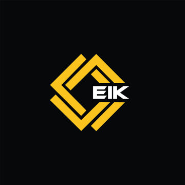 EIK letter design for logo and icon.EIK typography for technology, business and real estate brand.EIK monogram logo.