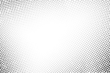 Black and White Halftone Dots. Fade Distressed Overlay on Vintage Halftone Background. Abstract ...