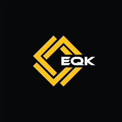 EQK letter design for logo and icon.EQK typography for technology, business and real estate brand.EQK monogram logo.