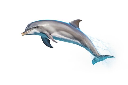 Dolphin on white background