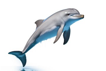 Dolphin on white background