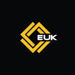  EUK letter design for logo and icon.EUK typography for technology, business and real estate brand.EUK monogram logo.