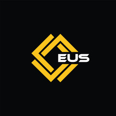  EUS letter design for logo and icon.EUS typography for technology, business and real estate brand.EUS monogram logo.