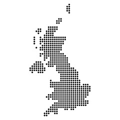 The United Kingdom of Great Britain and Northern Ireland map, detailed web vector illustration