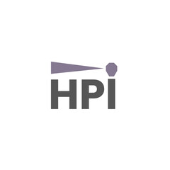 HPI initial letter logo design 