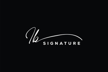 IB initials Handwriting signature logo. IB Hand drawn Calligraphy lettering Vector. IB letter real estate, beauty, photography letter logo design.