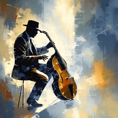 Obraz premium Jazz 재즈 Generative AI