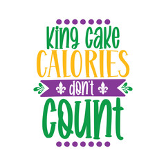 Fototapeta premium King cake calories don't count