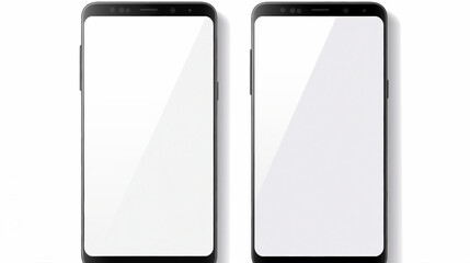 Modern Communication Device Mockup Template with 6.5 Inches Large Screen, Ideal for Business App Designs and Digital Presentations