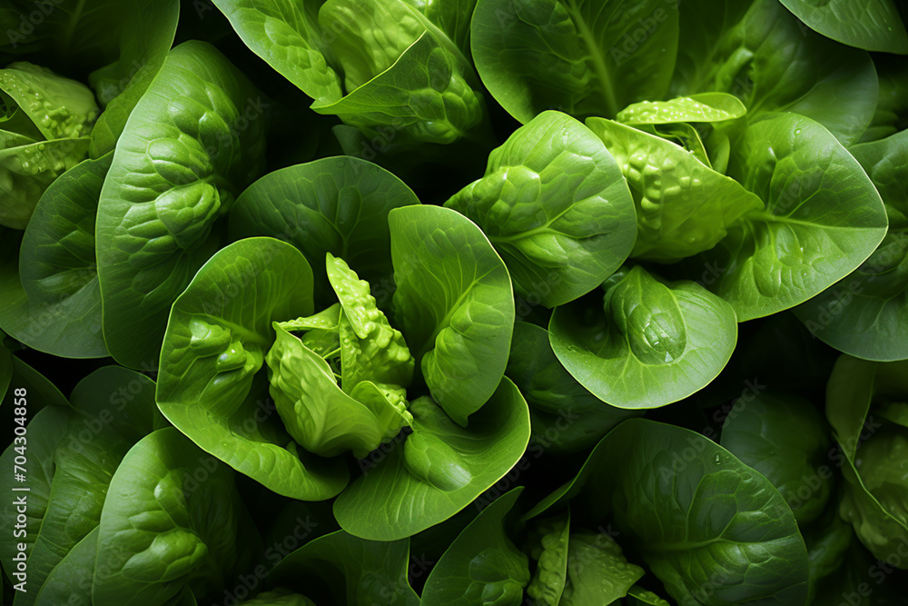 Aufkleber lettuce - layers of green in a crisp, leafy abstract pattern.