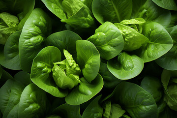 Fototapeta na wymiar Lettuce - Layers of green in a crisp, leafy abstract pattern.