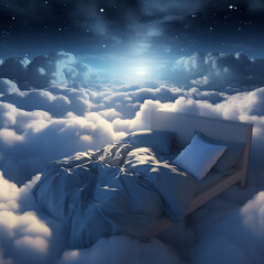 Bed above the clouds.	
