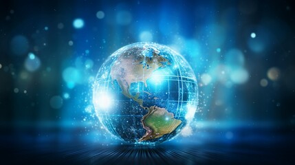 Obraz premium Discover the World with this Artistic Square Shines Dotted Globe Earth Map of Asia – Perfect for Travel, Geography, and Exploration Concepts!