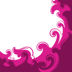 social media background template design with vintage ornament 