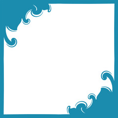 social media background template design with vintage ornament 