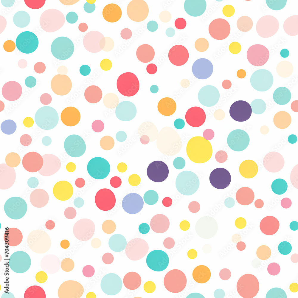 Poster seamless pattern with watercolor textured strokes of paint and dots. simple forms on white backgroun