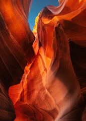 antelope canyon in arizona - background travel concept	