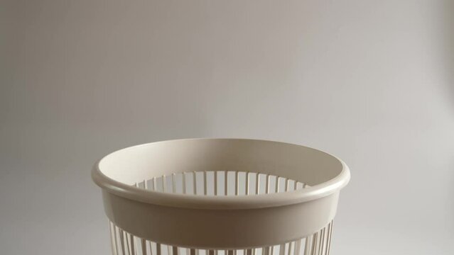 The metal nutcracker is thrown into the trash for recycling