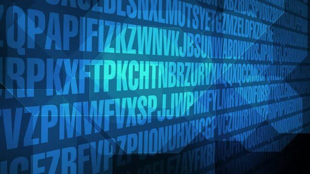Message in chaotic typographic composition modern typography pattern of random letters creates abstract background visual communication of encrypted information