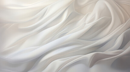 Fototapeta premium A smooth white canvas with a hint of soft shadows at the edges, offering depth and dimension Ai Generative