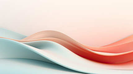 An elegant abstract backdrop with minimalist lines and soft, pastel color gradients for a modern serene feel Ai Generative