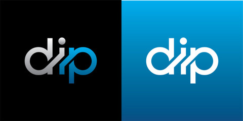 DIP Letter Initial Logo Design Template Vector Illustration