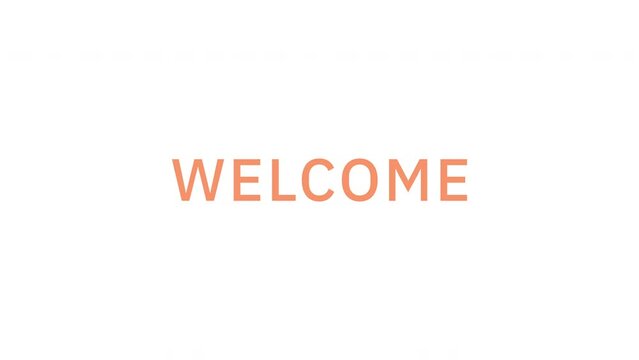 Animated text Simple welcome video intro and outro 4k cinematic faded letters Simple typing