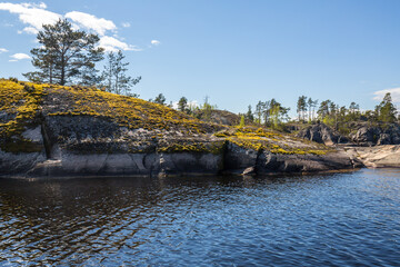 The coast of Lake Ladoga