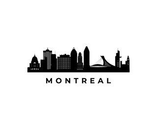 Vector Montreal skyline. Travel Montreal famous landmarks. Business and tourism concept for presentation, banner, web site. - 704315612