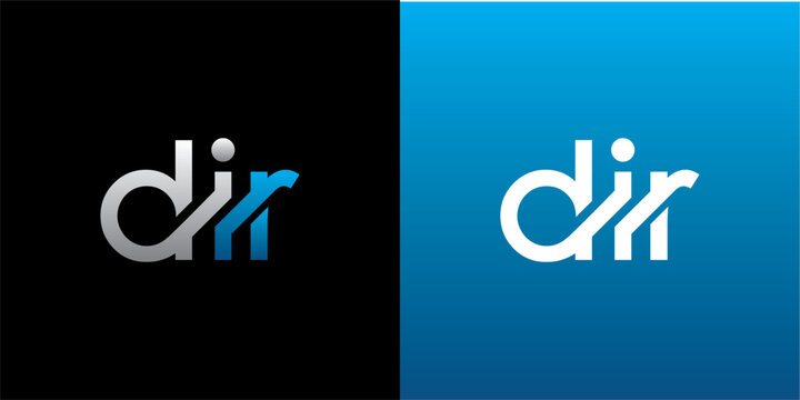 DIR Letter Initial Logo Design Template Vector Illustration