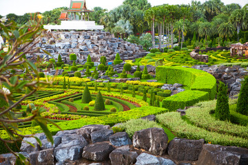 Nong Nooch Tropical Botanical Garden, details, Thailand - obrazy, fototapety, plakaty