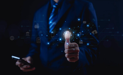 Security of cyber technologies that control or allow access to information, concepts, systems, and privacy. By scanning fingerprints across smartphones and computer networks to financial information.