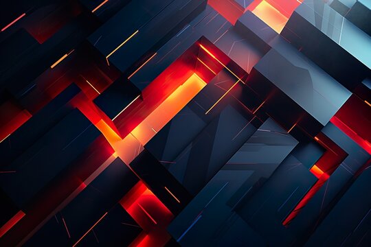 Abstract Geometric Shapes Patterns Striking Contrast BACKGROUND IMAGES MADE WITH AI 