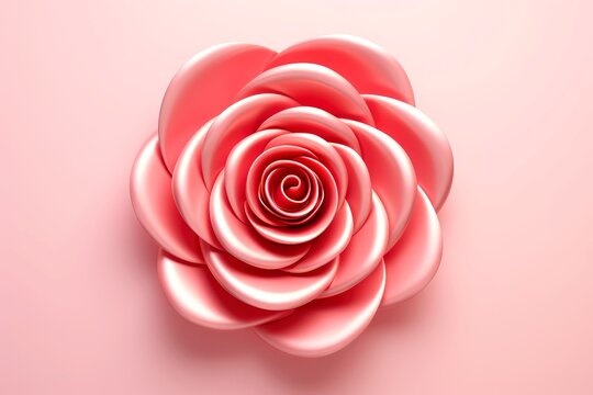 Close-up, 3d mockup of beautiful rose background